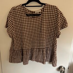 Madewell Peplum Top